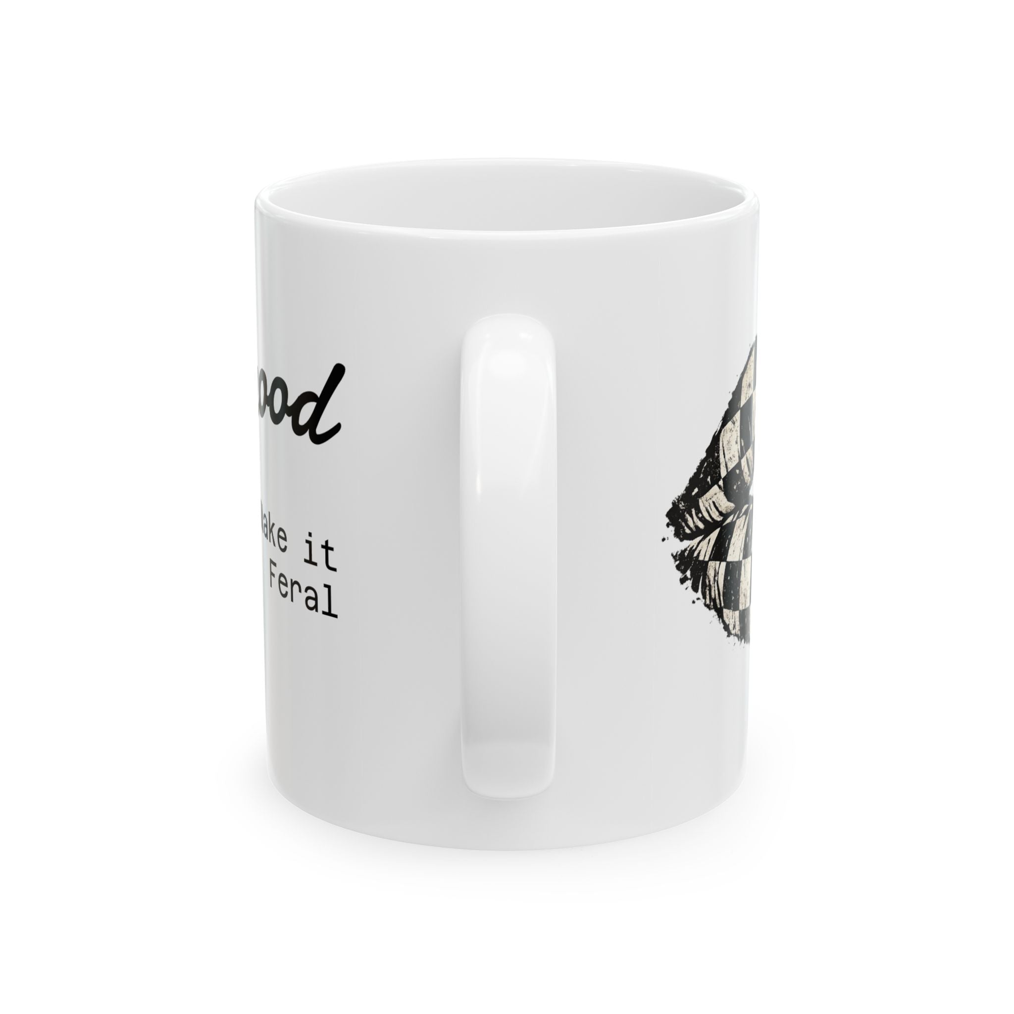 Motherhood Ceramic Mug — 'Motherhood: Make It Work' Inspirational Coffee Cup (11oz/15oz)