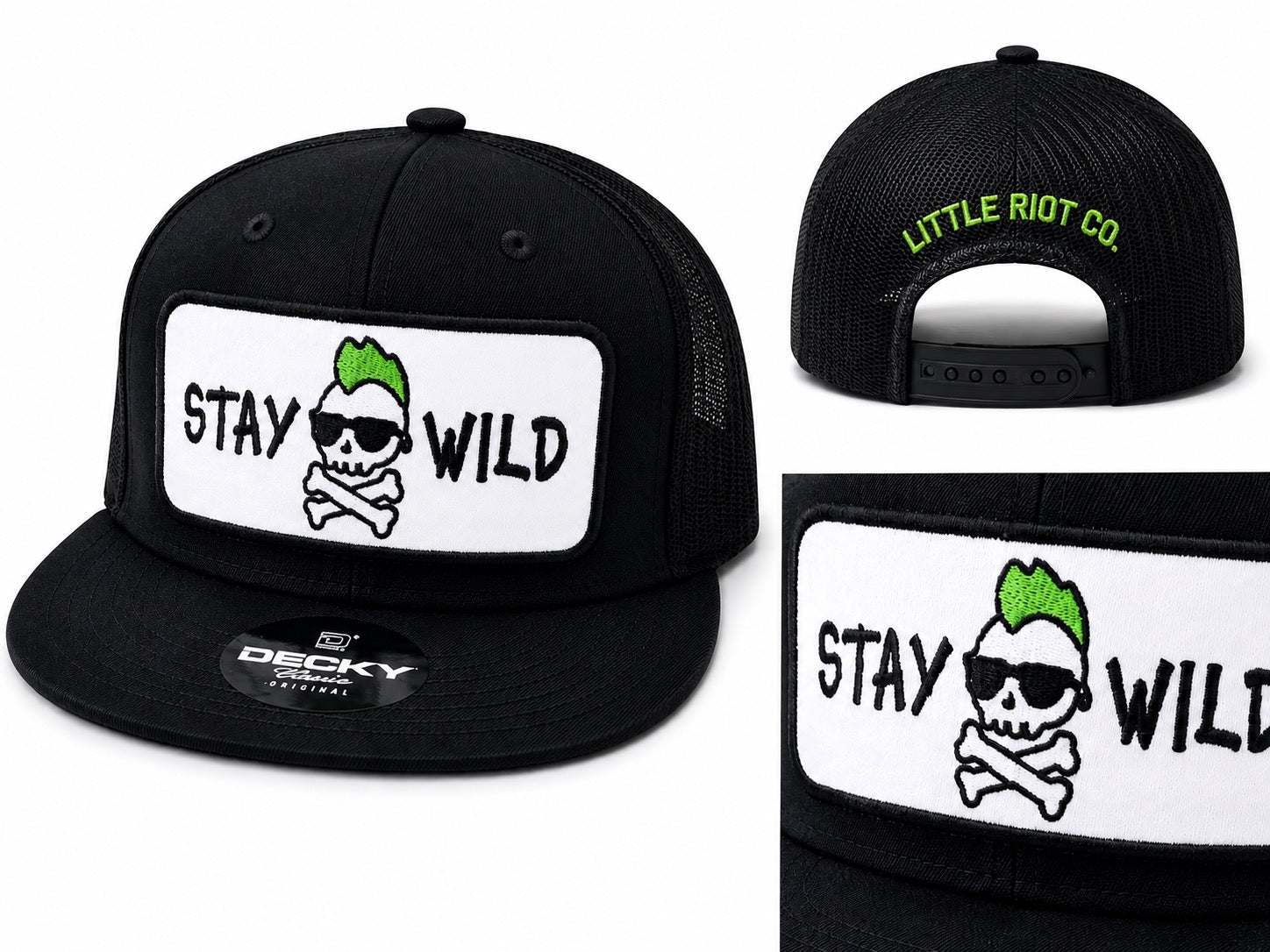 Stay Wild Trucker Hat 💀🖤