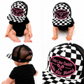Cute Like Daddy, Baddie Like Mommy Checkered Trucker Hat