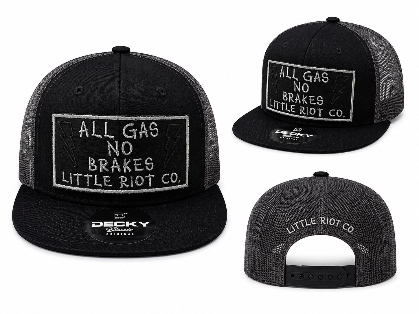 All Gas No Brakes Trucker Hat ⚡🖤