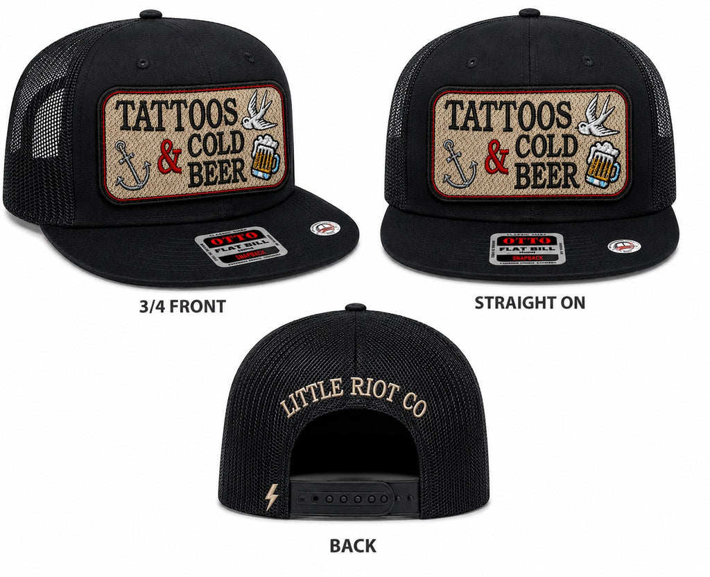 🖤 Tattoos & Cold Beer Trucker Hat 🍺⚡