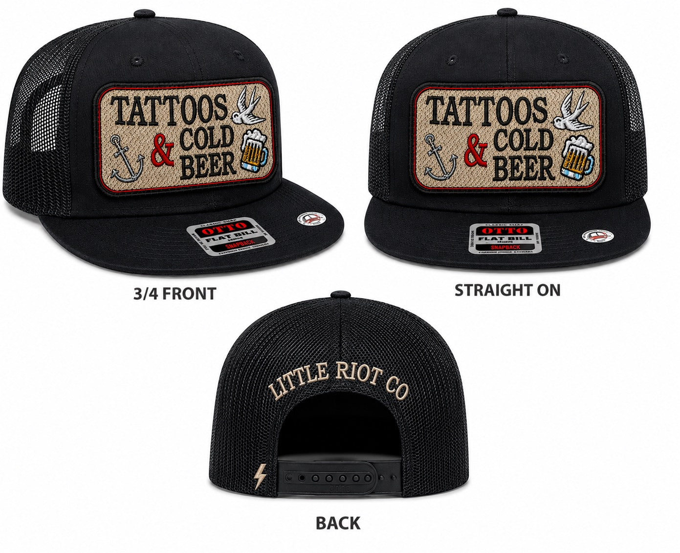 🖤 Tattoos & Cold Beer Trucker Hat 🍺⚡