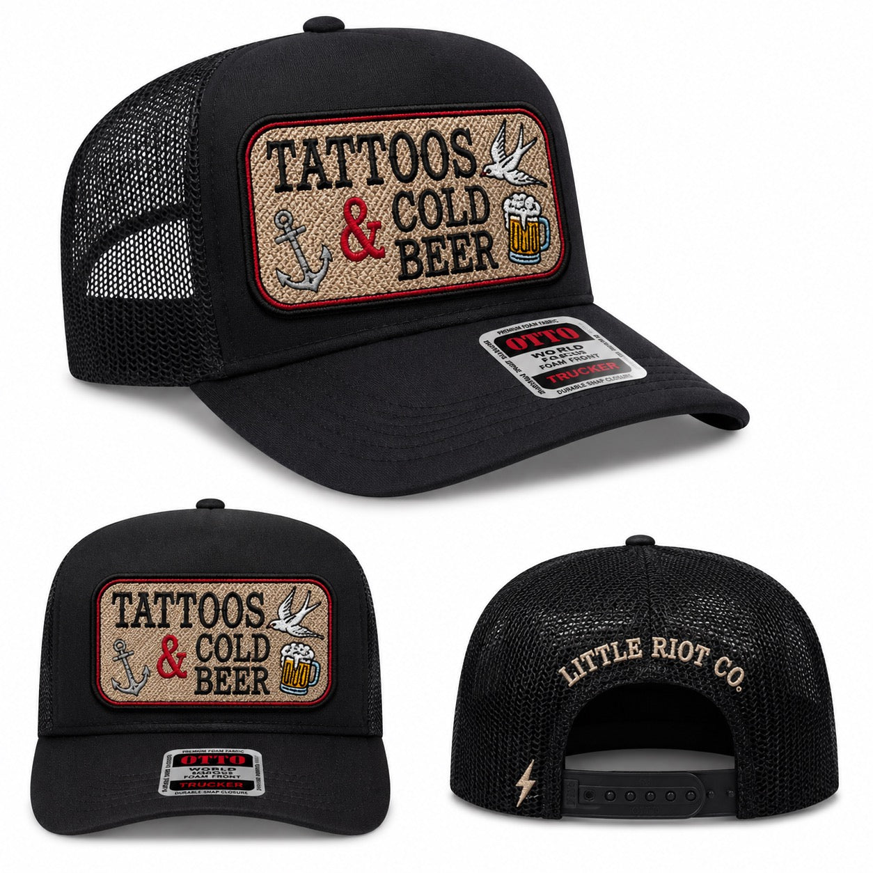 🖤 Tattoos & Cold Beer Trucker Hat 🍺⚡