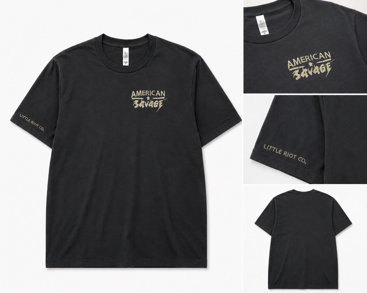 🖤⚡ American Savage Embroidered Tee ⚡🖤